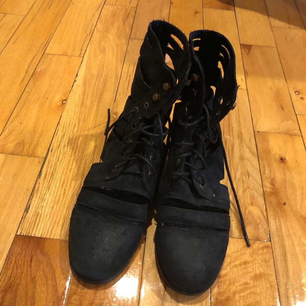 Jeffrey Campbell Cutout Combat Boots